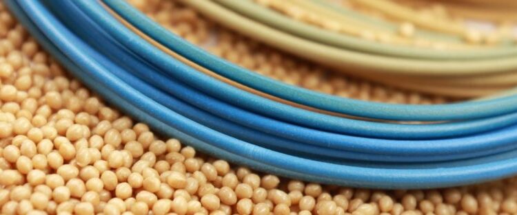 Flame-retardant bioplastics could be processed to create components for electrical engineering and electronics by means of, for example, injection molding (bio-granules) and additive manufacturing (bio-filaments).